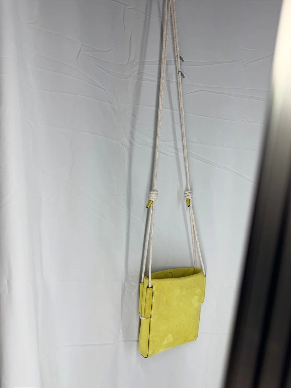 rag & bone Green Suede Rope-Strap Crossbody